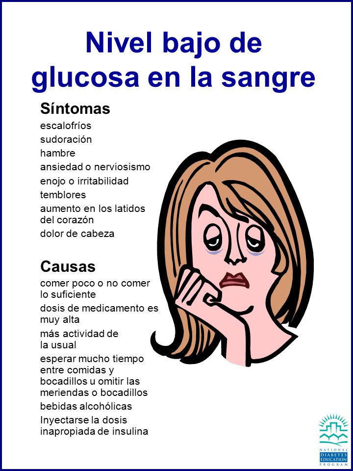 Sintomas de poca azucar en la sangre